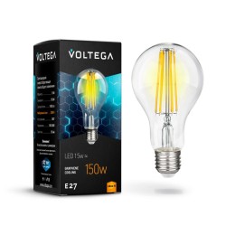 Лампа светодиодная Crystal Graphene A60 15Вт 2800К E27 Voltega 7104