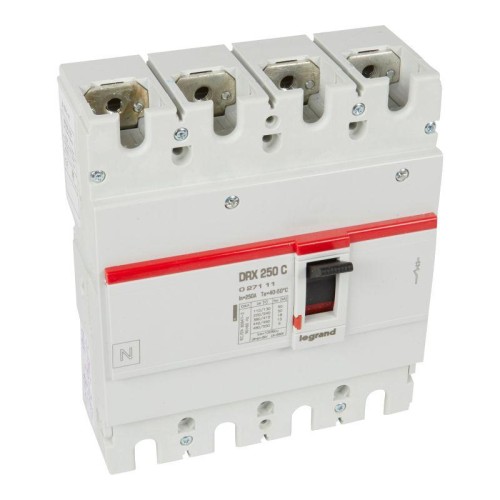 Выключатель автоматический 4п 250А 18кА DRX250 термомагнитн. расцеп. Leg 027111