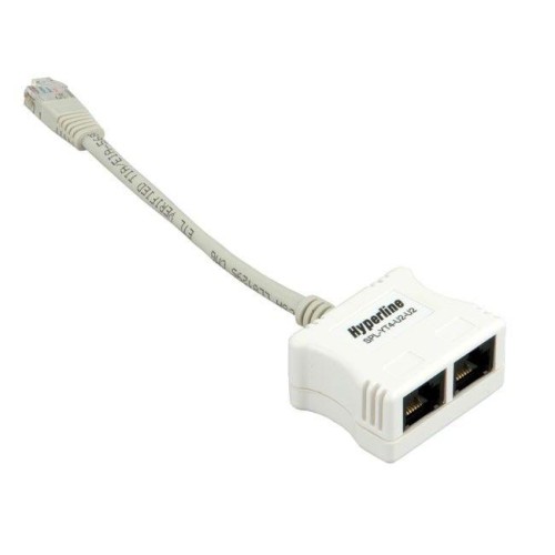 Разветвитель SPL-YT4-U2-U2 RJ45 4Prр.USOC -> 2 х 2Pr.USOC Hyperline 34552