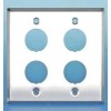 Панель лицевая FP-IE-U-4-SL для 4-х промышленных модулей IP67 нерж. сталь Hyperline 46281