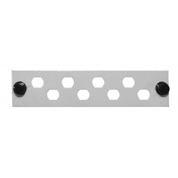Панель лицевая FO-FP-W140H42-8FC/ST-GY (модуль) для установки 8-FC(ST) сер. Hyperline 250389