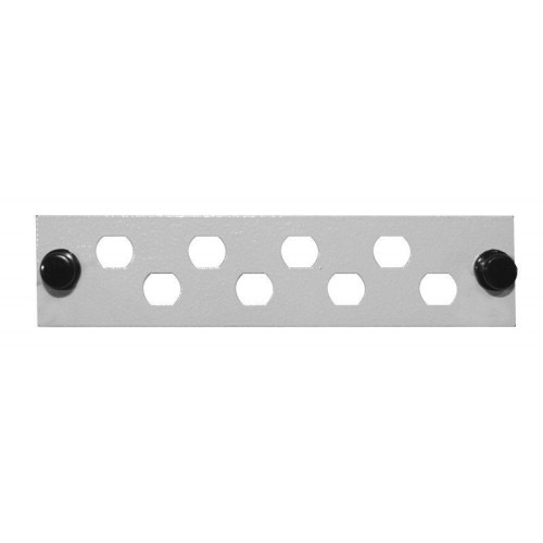 Панель лицевая FO-FP-W140H42-8FC/ST-GY (модуль) для установки 8-FC(ST) сер. Hyperline 250389
