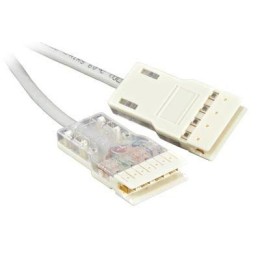 Патч-корд кат.5E 110-110 4 пары LSZH PC-110-110-4P-C5e-1M-LSZH-GY 1м сер. Hyperline 229906