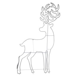 Фигура светодиодная "Сказочный олень" 1.8х1.1м 2400LED бел. 95Вт IP65 понижающ. трансф. в компл. Neo