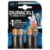 Элемент питания алкалиновый AA/LR6/MX 1500 Turbo Max BP-4 (блист.4шт) Duracell Б0014049