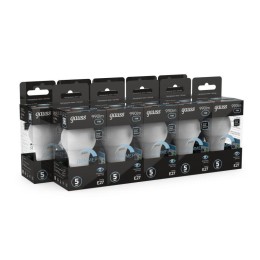 Лампа светодиодная Black 11Вт A60 грушевидная 4100К нейтр. бел. E27 990лм диммир. GAUSS 102502211-D