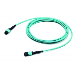 Патч-корд FHD-MC3-503-MPOF12/PS-MPOF12/PS-B-1M-LSZH-AQ волоконно-оптический MPO (мама)-MPO (мама) ти