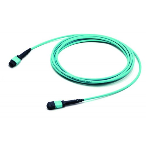 Патч-корд FHD-MC3-503-MPOF12/PS-MPOF12/PS-B-1M-LSZH-AQ волоконно-оптический MPO (мама)-MPO (мама) ти