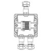 Коробка клеммная взрывозащ. TBE-A-12-(2xCBC.2-2xCBC.2(i)-2xTEO.2)-2xKAEPM2MHK-20(A)-1xKAEPM2MHK-20(C