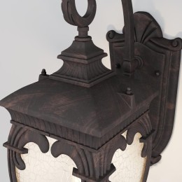 Светильник Fleur 1х60Вт E27 IP44 бра настен. Maytoni O414WL-01BZ