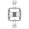 Коробка клеммная взрывозащ. TBE-P-03-(6xCBC.2)-1xKAEPM2MHK-20(A)-1xKAEPM2MHK-20(C)1Ex e IIC Т5 Gb /