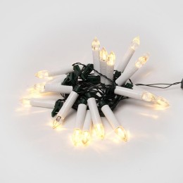 Гирлянда светодиодная ULD-S0400-020/SGA WARM WHITE IP20 CANDLES «Свечки» 4м тепл. бел. свет пост. св