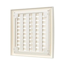 Решетка вентиляционная РРП разъемная регулируемая 200х200 пластик Ivory ERA 2020РРП Ivory