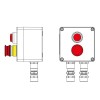 Пост управления взрывозащ. из алюм. CPE-A-12-(1xLR(220)-1xP3E(11))-2xKA2MHK(C)1Ex d e IIC Т5 Gb / Ex