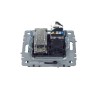 Розетка компьютерная + телевизионная 2-м BRITE РТВ/РК12-БрГ RJ45 кат.5E + TV механизм графит IEK BR-