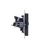 Розетка компьютерная + телевизионная 2-м BRITE РТВ/РК12-БрГ RJ45 кат.5E + TV механизм графит IEK BR-