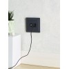 Розетка компьютерная + телевизионная 2-м BRITE РТВ/РК12-БрГ RJ45 кат.5E + TV механизм графит IEK BR-