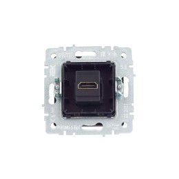 Розетка СП BRITE HDMI РHDMI-0-БрГ механизм графит IEK BR-H10-K53