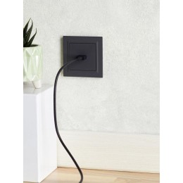 Розетка СП BRITE HDMI РHDMI-0-БрГ механизм графит IEK BR-H10-K53