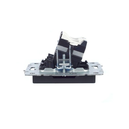 Розетка компьютерная 2-м СП BRITE RJ45 кат.5E РК10-2-БрГ механизм графит IEK BR-K20-1-K53