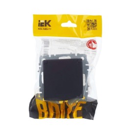 Розетка BRITE РСбш10-3-44-БрГ 16А IP44 с заземл. защ. шторки с крышкой механизм графит IEK BR-R16-16