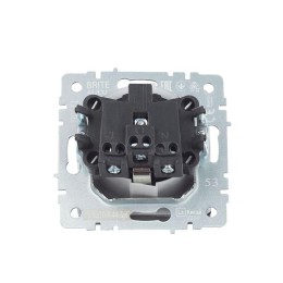 Розетка BRITE РСбш10-3-44-БрГ 16А IP44 с заземл. защ. шторки с крышкой механизм графит IEK BR-R16-16