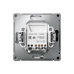 Выключатель кнопочный 1-кл. ArtGallery быстрозажим. клем. механизм бел. SE GAL000115S