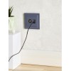 Розетка компьютерная + телевизионная 2-м BRITE РТВ/РК12-БрМ RJ45 кат.5E + TV механизм маренго IEK BR
