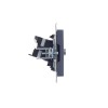 Розетка компьютерная + телевизионная 2-м BRITE РТВ/РК12-БрМ RJ45 кат.5E + TV механизм маренго IEK BR