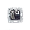 Розетка компьютерная + телевизионная 2-м BRITE РТВ/РК12-БрМ RJ45 кат.5E + TV механизм маренго IEK BR