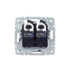Розетка компьютерная 2-м СП BRITE RJ45 кат.5E РК10-2-БрМ механизм маренго IEK BR-K20-1-K35