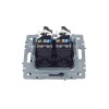 Розетка компьютерная 2-м СП BRITE RJ45 кат.5E РК10-2-БрМ механизм маренго IEK BR-K20-1-K35