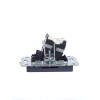 Розетка компьютерная 2-м СП BRITE RJ45 кат.5E РК10-2-БрМ механизм маренго IEK BR-K20-1-K35