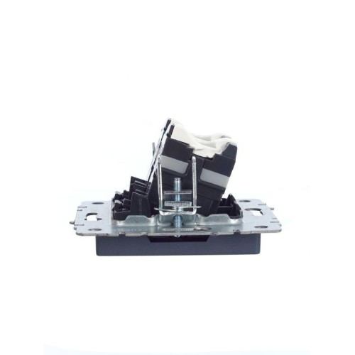 Розетка компьютерная 2-м СП BRITE RJ45 кат.5E РК10-2-БрМ механизм маренго IEK BR-K20-1-K35