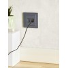 Розетка компьютерная 2-м СП BRITE RJ45 кат.5E РК10-2-БрМ механизм маренго IEK BR-K20-1-K35