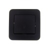 Кнопка звонка 1-кл.СП ASTI 10А IP20 в сборе черн. бархат LEZARD 7081-4242-103