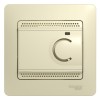 Термостат Glossa электронный для теплого пола с датчиком +5град.C +50град.C 10А в сборе беж. SchE GS