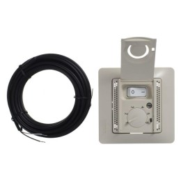 Термостат Glossa электронный для теплого пола с датчиком +5град.C +50град.C 10А в сборе беж. SchE GS