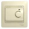 Термостат Glossa электронный для теплого пола с датчиком +5град.C +50град.C 10А в сборе беж. SchE GS