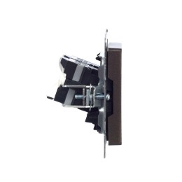 Розетка компьютерная 2-м СП BRITE RJ45 кат.5E РК10-2-БрТБ механизм бронза IEK BR-K20-1-K45