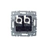 Розетка компьютерная 2-м СП BRITE RJ45 кат.5E РК10-2-БрТБ механизм бронза IEK BR-K20-1-K45