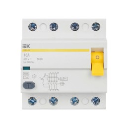 Выключатель дифференциального тока (УЗО) 4п 16А 30мА тип AC ВД1-63 KARAT IEK MDV10-4-016-030