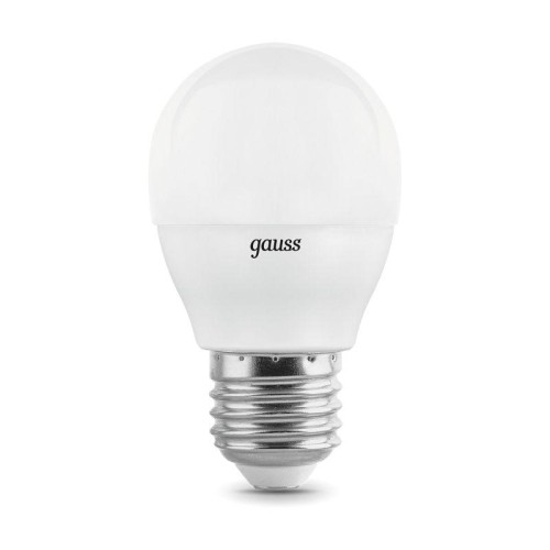 Лампа светодиодная Elementary 7Вт P45 шар 4100К нейтр. бел. E27 470лм промо (уп.3шт) GAUSS 53227T