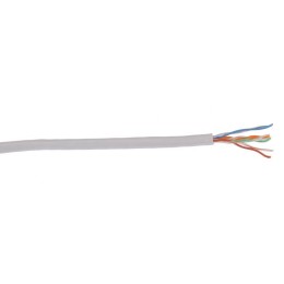 Кабель витая пара ШПД U/UTP кат.5E 4х2х0.48мм 24 AWG PVC solid сер. (305м) (м) ITK BC1-C5E04-111