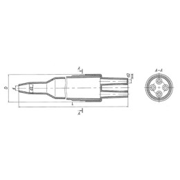 Муфта разв.п/эт 4МРП 0.5 ССД 120304-00001