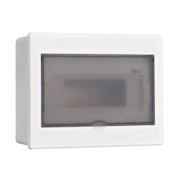 Корпус встраиваемый дв. 1 ряд 9 мод. IP41 ЩРВ-П пласт. прозр. DEKraft 31052DEK