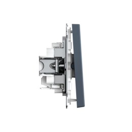 Выключатель кнопочный 1-кл. ArtGallery быстрозажим. клем. механизм грифель SE GAL000715S