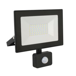 Прожектор светодиодный с датчиком LFL-5002S C02 50Вт 230В 6500К черн. Ultraflash 13331
