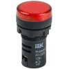 Лампа светосигнальная AD22DS d22мм 12В AC/DC красн. KARAT IEK BLS10-ADDS-012-K04