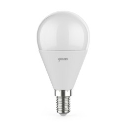 Лампа светодиодная Black 7Вт P45 шар 4100К нейтр. бел. E14 590лм диммир. GAUSS 105101207-D